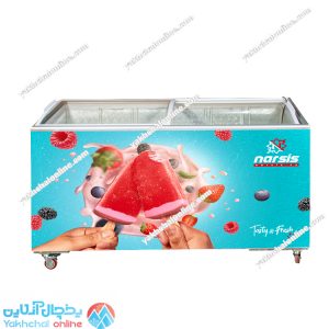 فریزر درب شیشه ای بستنی ۵۰۰ لیتری